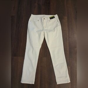 NWT a.n.a Women's Off-White Straight Leg Jeans